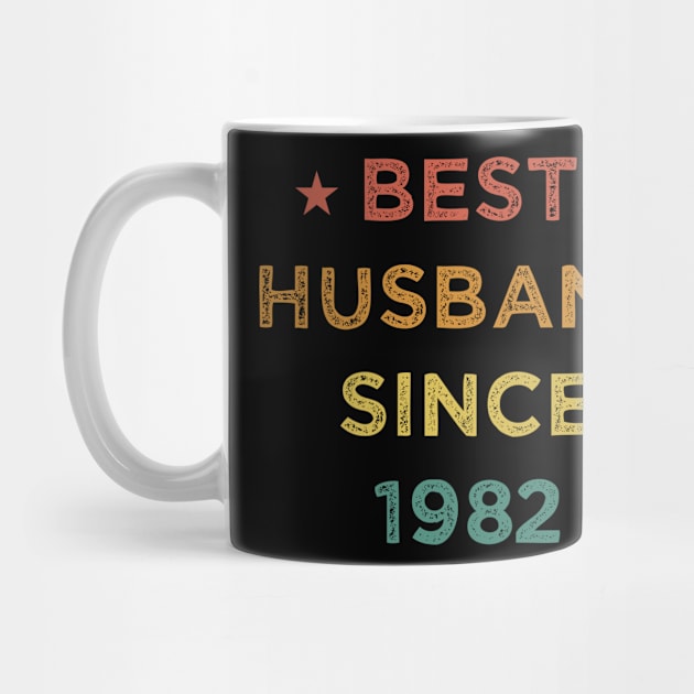 Best Husband Since 1982 Funny Wedding Anniversary Gifts Vintage by First look